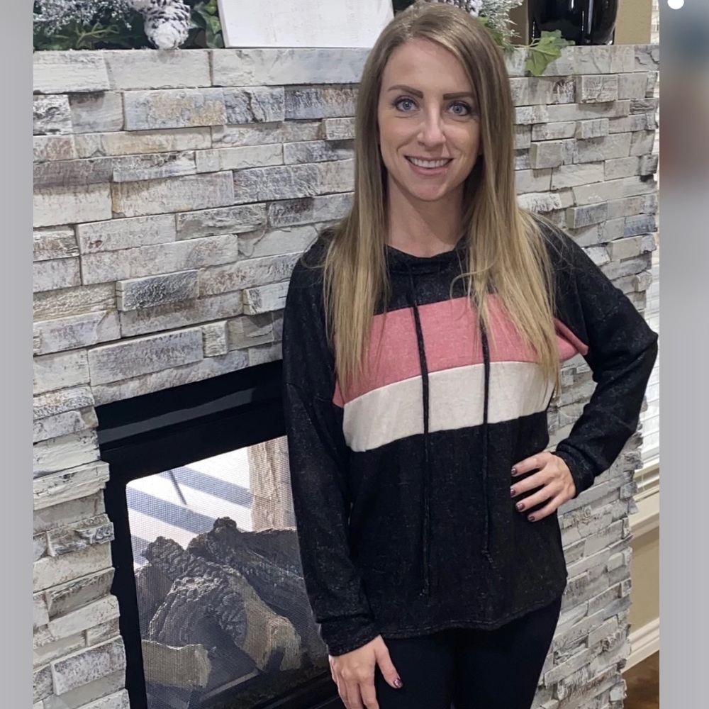 🆕 Boutique Color Block Hoodie